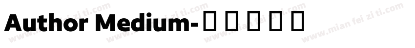 Author Medium字体转换
